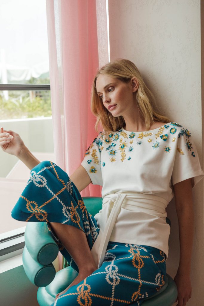 Fayette Blouse Blue Pre Order