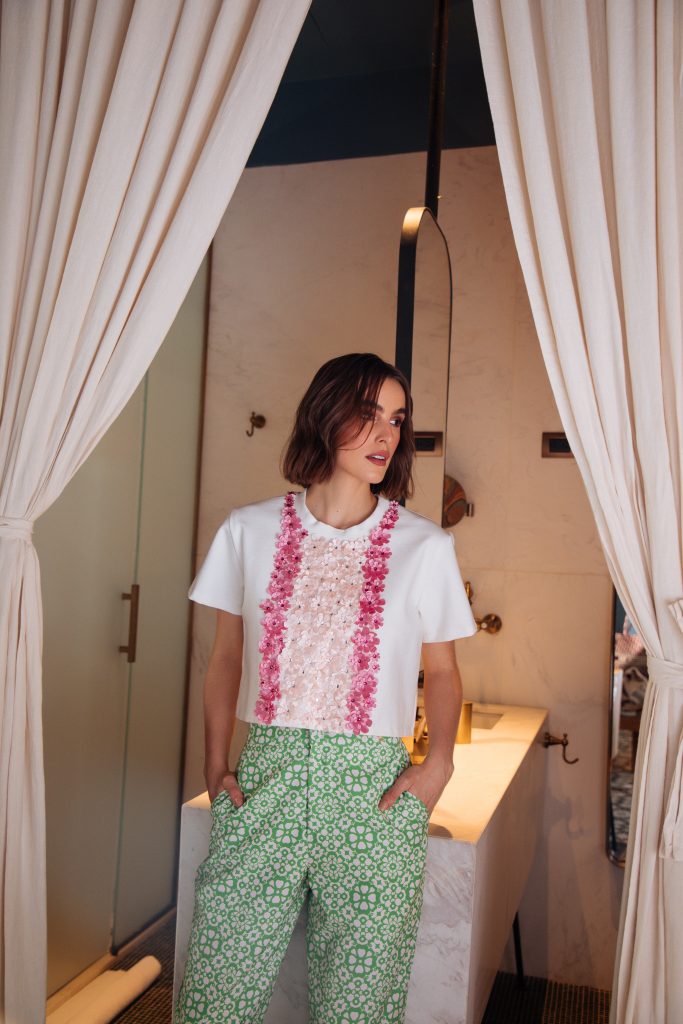 Floral Cropped T-Shirt Pre-order