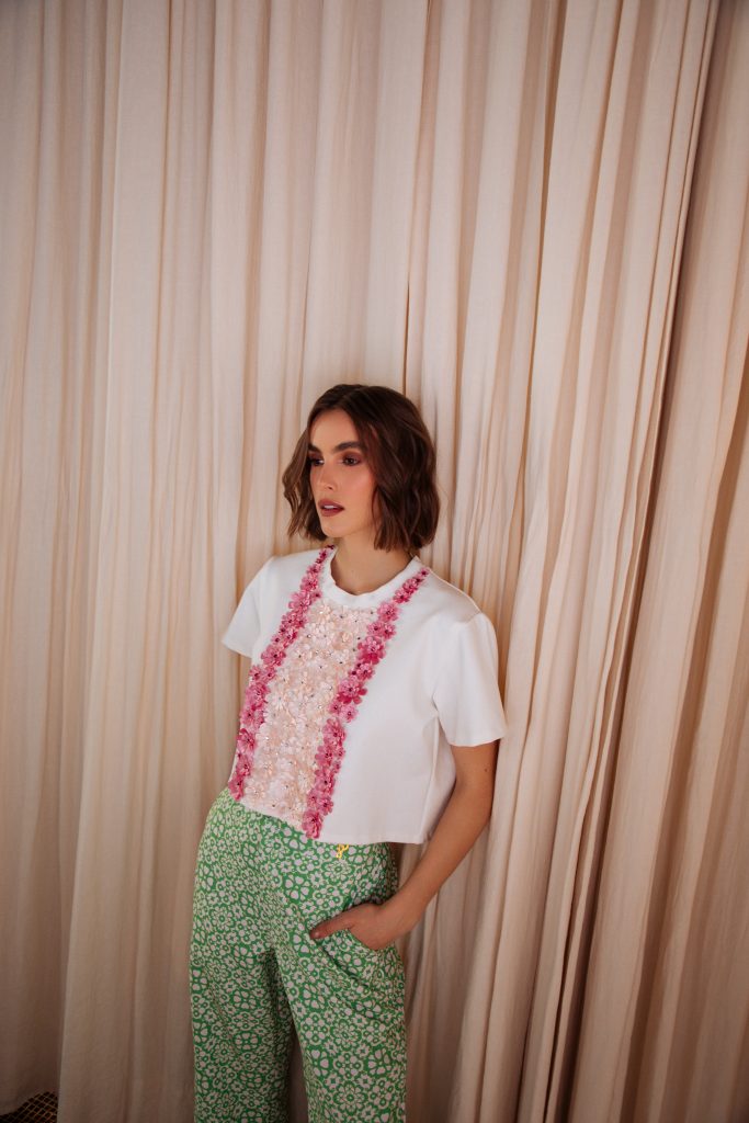Floral Cropped T-Shirt Pre-order