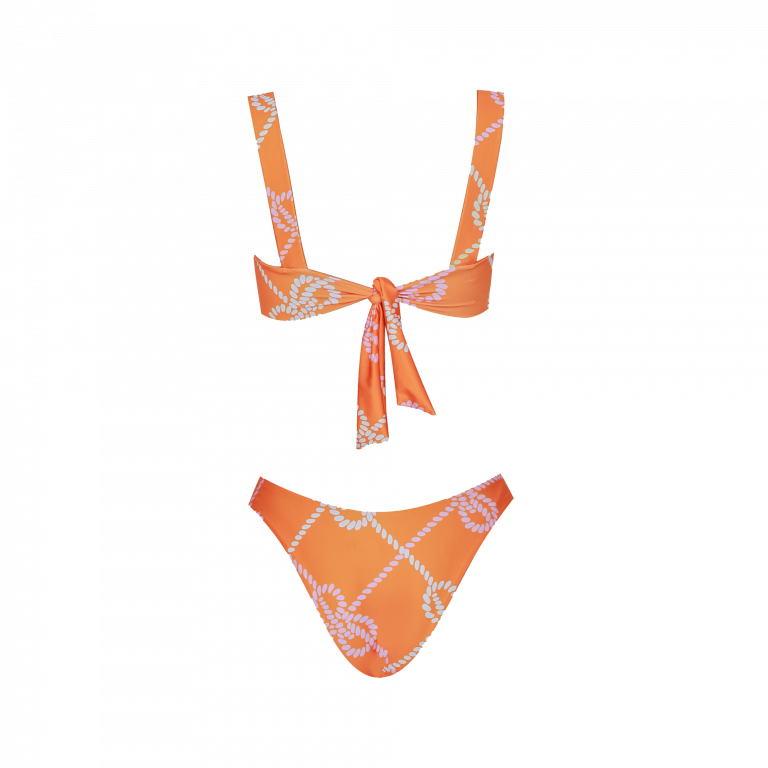 Orange Ropey Two Piece Swimwear