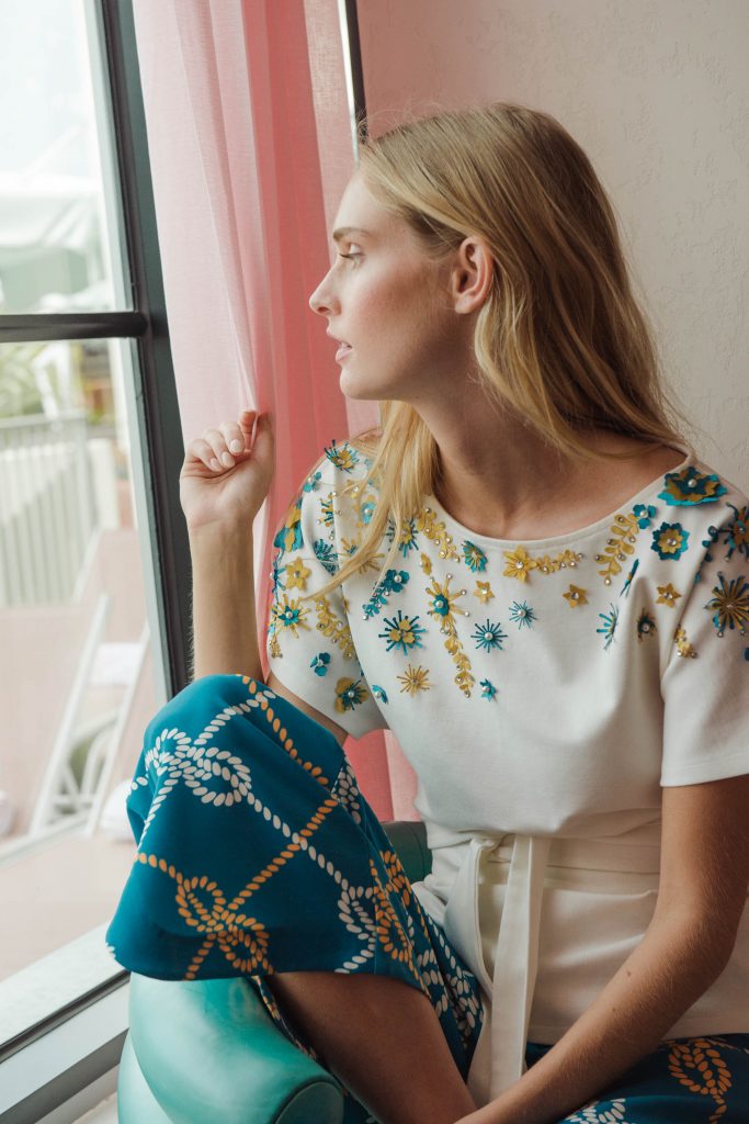 Fayette Blouse Blue Pre Order
